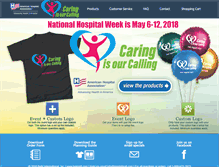Tablet Screenshot of nationalhospitalweek.com